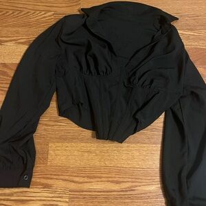 Elegant Black Corset Top